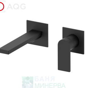 AQG ALPHA TWO 01ALC180NG Black Matt Смесител за мивка за вграждане Черен мат