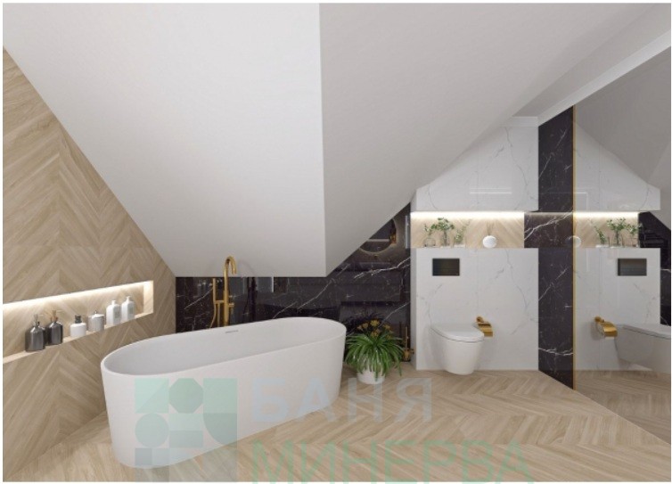 EBONY HAYA 60-120 Geotiles Гранитогрес тип паркет шеврон - Image 3