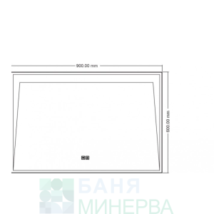 ICL 1818 Огледало с вградено LED осветление „Touch screen“ и нагревател