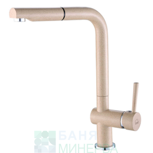 LAVEO LUNA BLZ 469D Кухненски смесител Бежов гранит с изтеглящ се душ