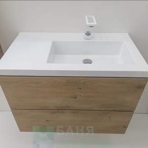 PVC мебел за баня PORTO R 80 см OAK W
