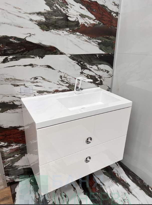 PVC мебел за баня PORTO R 80 см - Image 2
