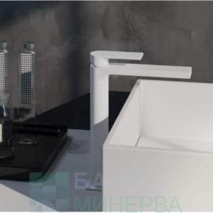 AQG Alpha 01ALP120BL Висок смесител за купа Бял Мат