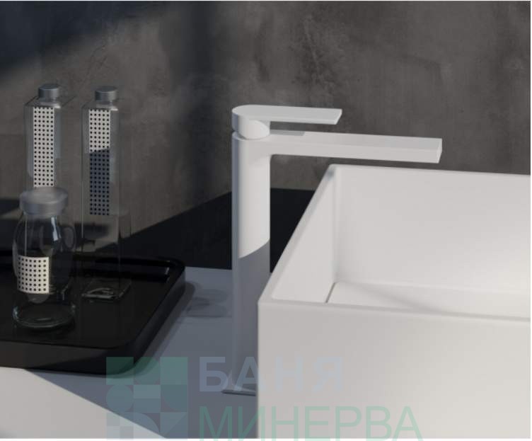 AQG Alpha 01ALP120BL Висок смесител за купа Бял Мат - Image 2