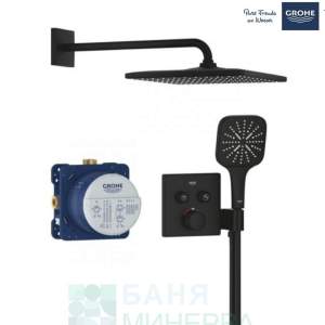 GROHE Grohtherm SmartControl Cube 34865KF0 Душ система за вграждане 310 Phantom Black