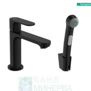 HANSGROHE 72215670 Rebris S Черен мат Смесител с хигиенен душ