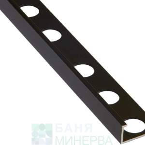 Ъглова лайсна черен мат OAL10NH 1×260