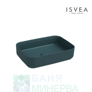 ISVEA INFINITY 10NF65050-2P Мивка върху плот 50-36 Petrol Green Петролно зелено мат