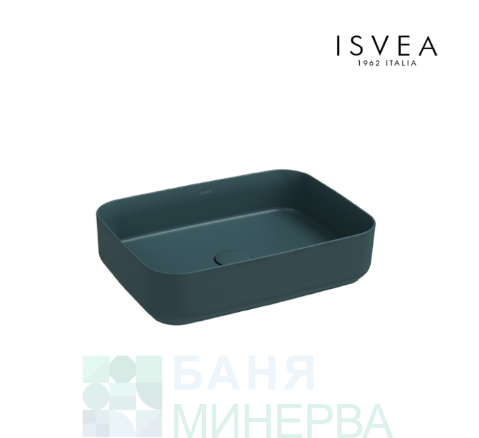 ISVEA INFINITY 10NF65050-2P Мивка върху плот 50-36 Petrol Green Петролно зелено мат - Image 2