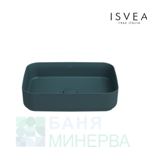 ISVEA INFINITY 10NF65050-2P Мивка върху плот 50-36 Petrol Green Петролно зелено мат