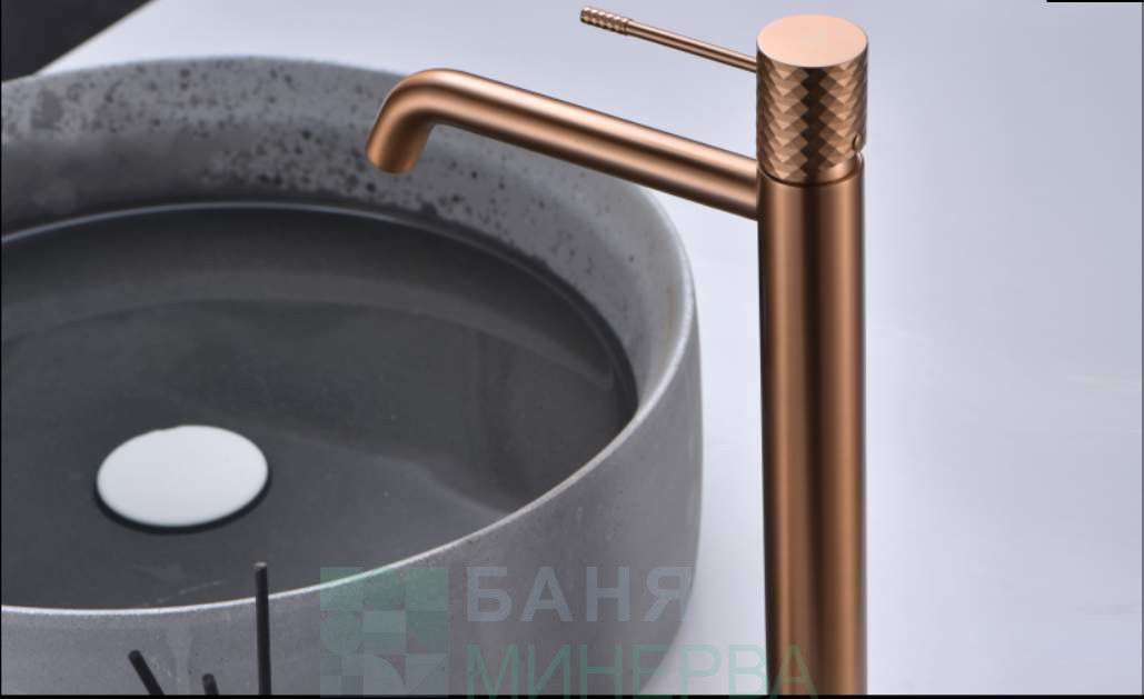 IMEX PRODUCTS Genova BDG053-3ORC Висок смесител за мивка Розово злато мат PVD - Image 3