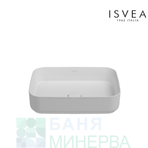 ISVEA INFINITY 10NF65050 Мивка върху плот 50-36 см White Бял гланц