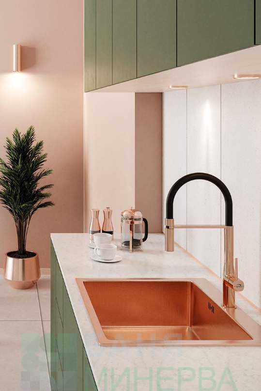 LAVEO POLA Rose Gold BAP 878D Кухненски смесител с изтеглящ се душ - Image 5