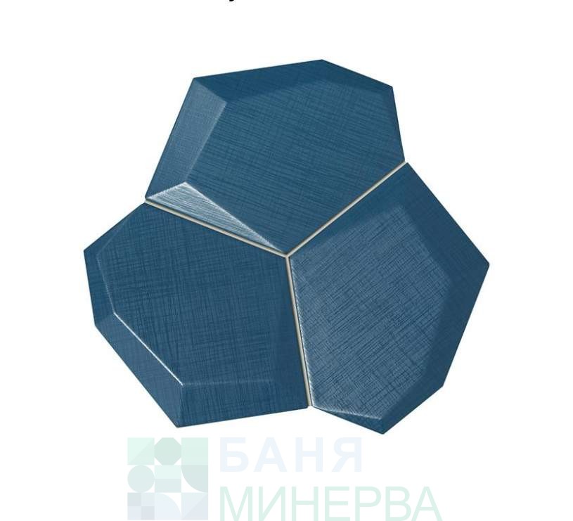 Satini Blue 19-21 см Мозайка Tubadzin