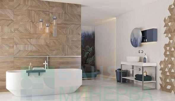 Woodskin Brown Б СТР Фаянс 29.8х89.8 - Image 2