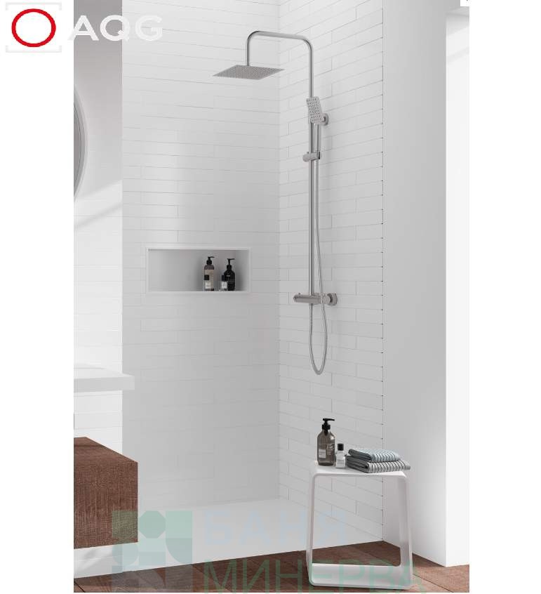 AQG NITE 20NITC25NID11 Satin Nickel Душ Система с термостат Сатен никел - Image 2