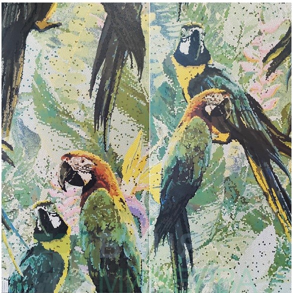 PARADISE PARROT DECOR 1 60-120 Semi Lappato Декор гранитогрес - Image 3