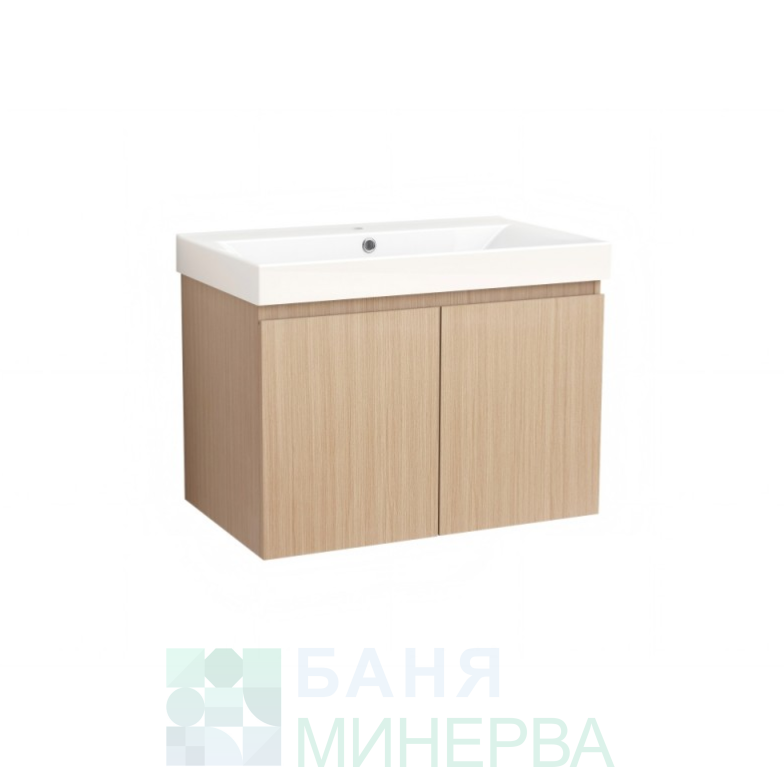 PVC шкаф за баня AMO-75 ICP 5157-75 с умивалник