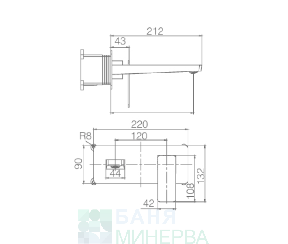 Pisa Oro ROSA CEPILLADO GLP048 Вграден смесител за мивка Imex Products 132433 - Image 3