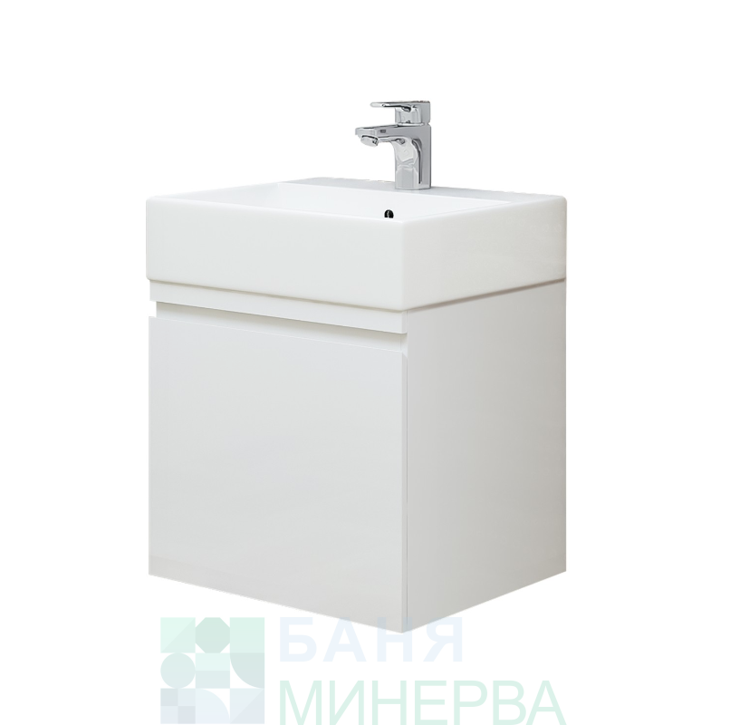 TRIANO Тринити 50 PVC долен шкаф за баня с мивка