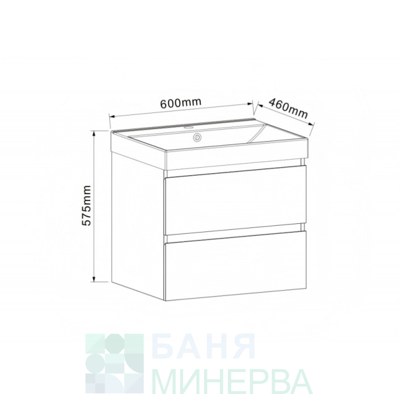 PVC ШКАФ BELLINI-60 6039-60 PS001 - Image 2