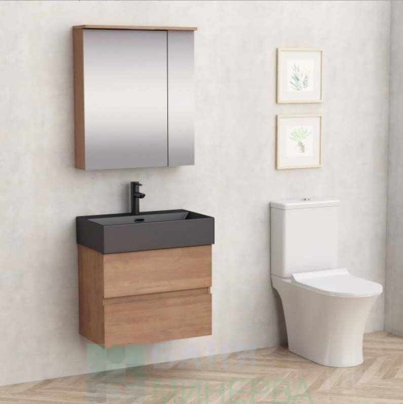 PVC шкаф COMPACT 5847 с черен умивалник 6036MB - Image 3