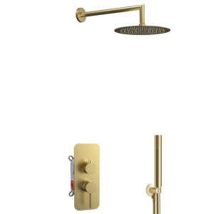 AQG KIT URBAN FLOW EROW BRUSHED GOLD PVD Комплект Душ за вграждане