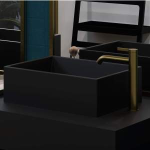 AQG URBAN FLOW 01URF120OC BRUSHED GOLD Смесител за Умивалник Висок PVD