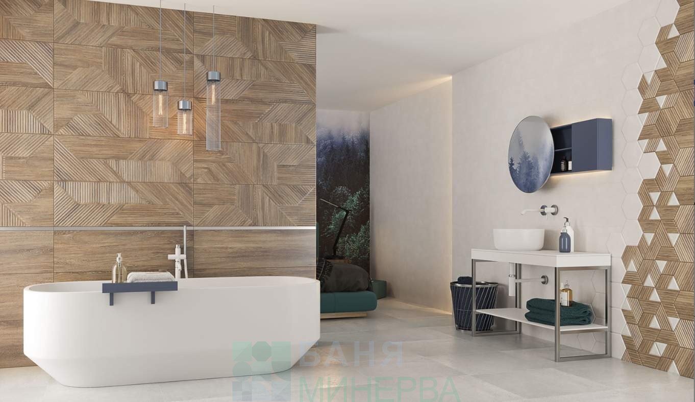 Woodskin 29.8х89.8 Плочки за баня PARADYZ