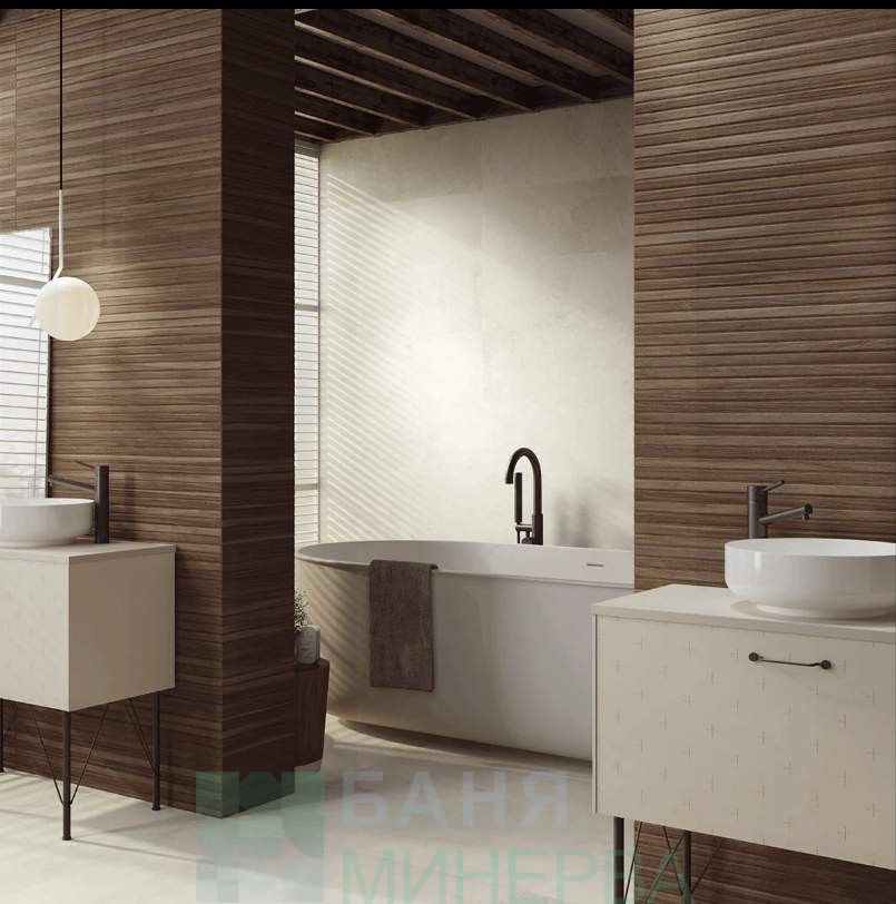 AMAZONAS 9544 WENGUE RELIEVE RECT Стенни декоративни плочки за баня