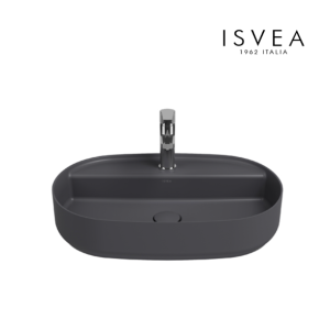ISVEA INFINITY 10NF650602C Мивка върху плот с отвор за смесител 60-40-12 см Anthracite