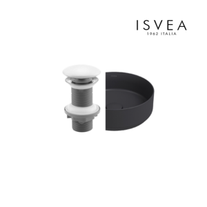 ISVEA 38TP0162I Керамичен клик за мивка без преливник Anthracite mat