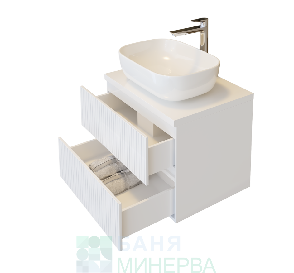 Triano Страйп 60 Долен шкаф за баня с мивка купа - Image 2