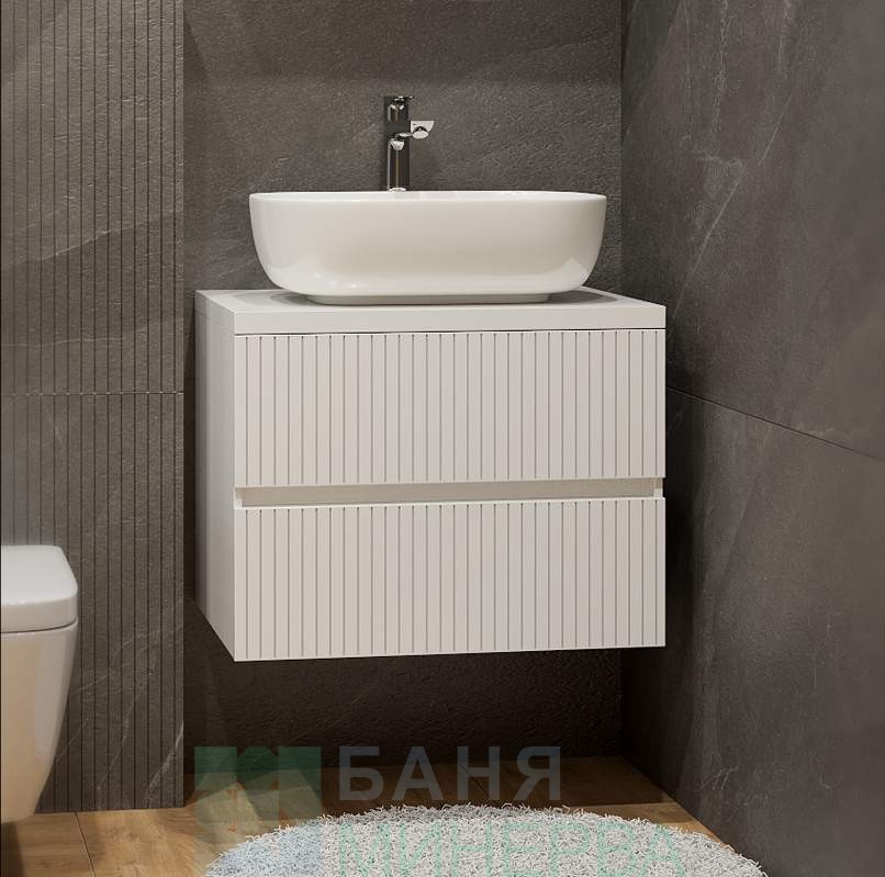 Triano Страйп 60 Долен шкаф за баня с мивка купа - Image 3