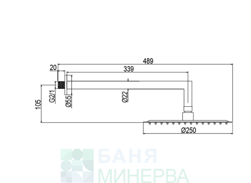 AQG 19AQTER24712 KIT AQUA TERM ER247 GUN METAL PVD Термостатна Душ система за вграждане - Image 3