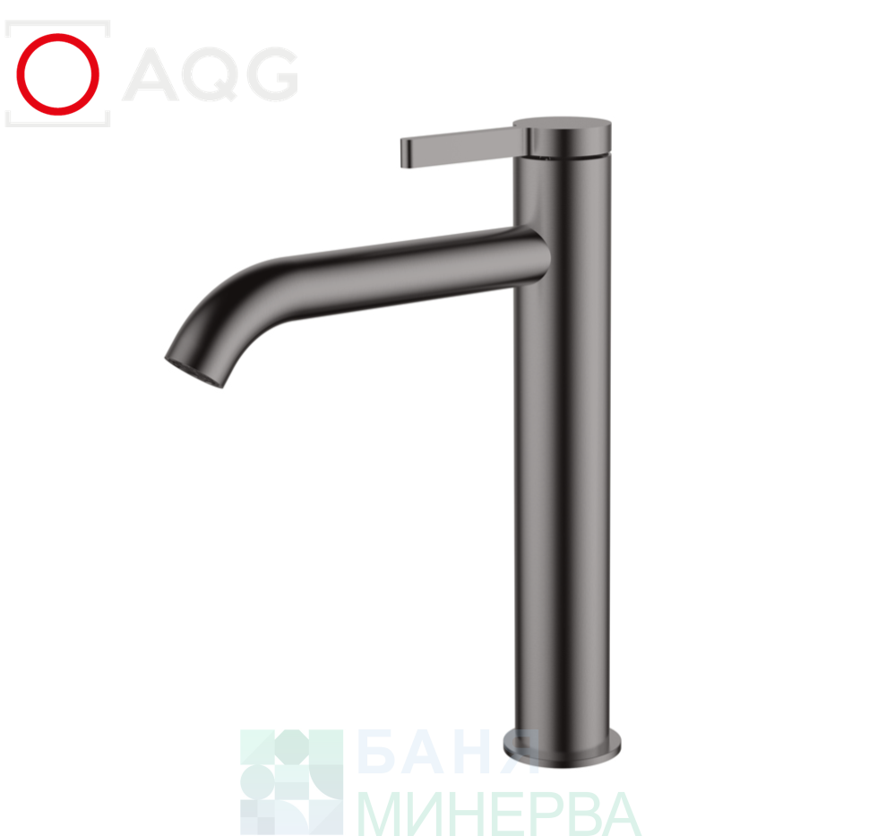 AQG URBAN FLOW 01URF120GM GUN METAL PVD Висок смесител за умивалник