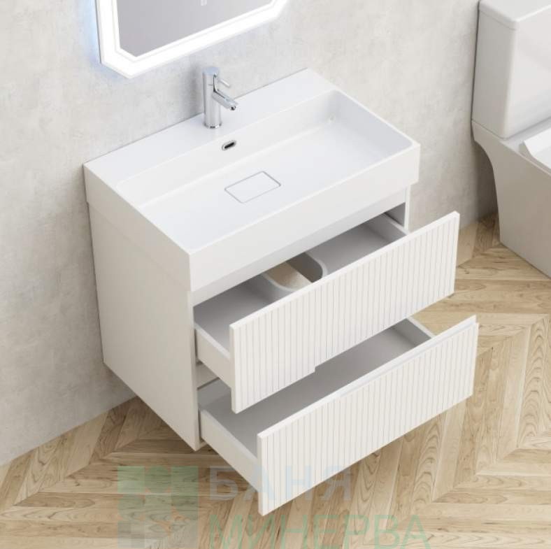 PVC Шкаф за баня ALORIA 7056WM - 70 см - Image 2