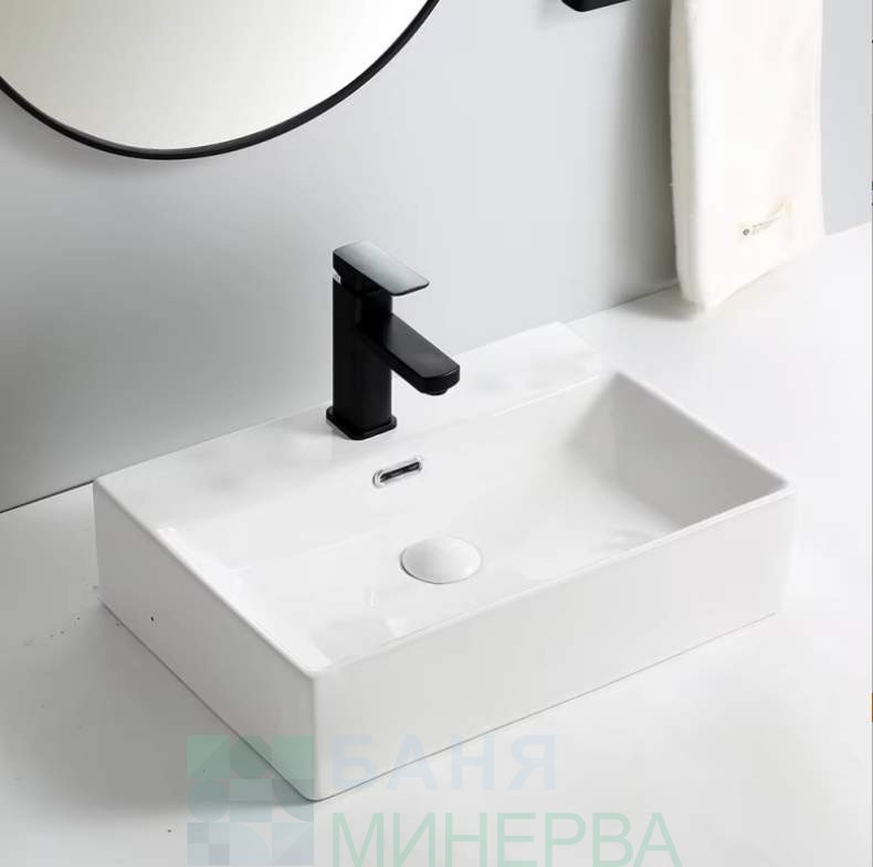 Порцеланов Умивалник COMPACT WHITE 6036W - Image 2