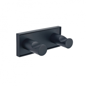 MODENA BLACK MATT Двойна закачалка 3853-2BM Inter Ceramic
