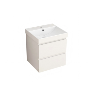 PVC Шкаф за баня AKADIA 50 6038-50W +умивалник 5953W-51 см