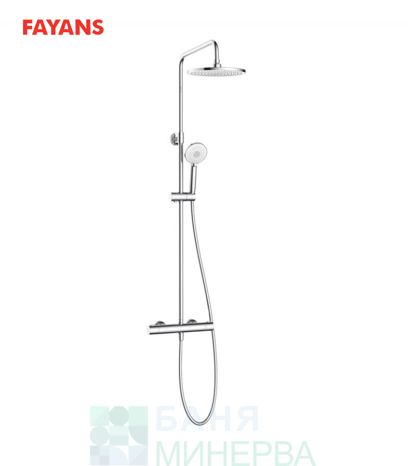 FAYANS CAMELLIA-T Душ колона с термостат Хром WQ3W33670041213