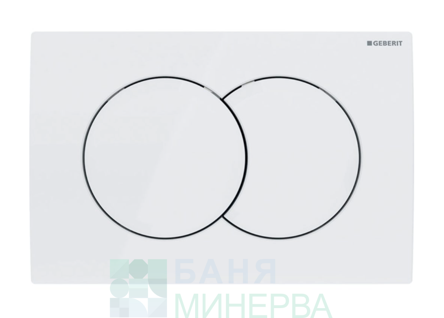 GEBERIT DELTA 01 Бял бутон за активиране на казанче 115.107.11.1