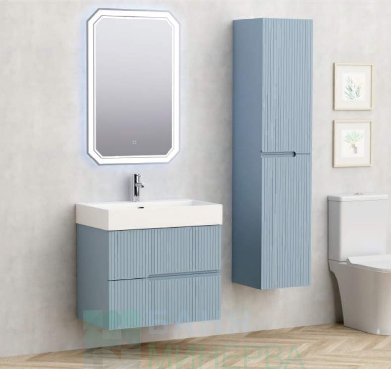 PVC Шкаф за баня ELORIA 7056BL 70 см Светло син - Image 2