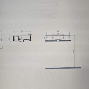 Cross Line 60-46.5 Мивка за плот QUATER BATH