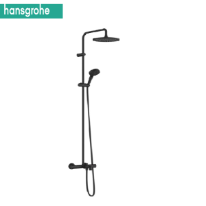 HANSGROHE 26899670 VERNIS BLEND 200 1jet Душ колона с термостат и чучур Черен мат