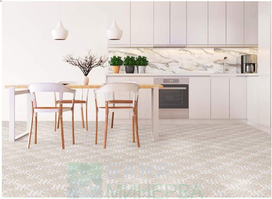 KAI 6543 ORNAMENTO MIX BEIGE Mat Гранитогрес R 60-60 см Беж - Image 3