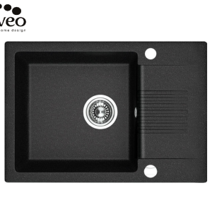 LAVEO Кухненска мивка Celia SBC 713T Черен гранит