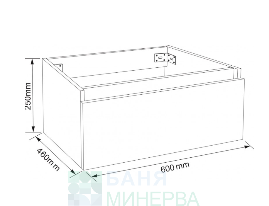 PVC Мебел за баня ICP 4425-60 - Image 3