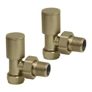 CRYSTAL Комплект спирателни кранове за водна лира за баня SB- BRASS