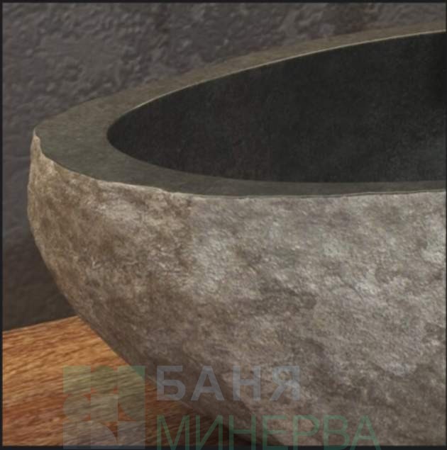 Мивка върху плот RIVER STONE 40см сива KARAG NRS3 - Image 2